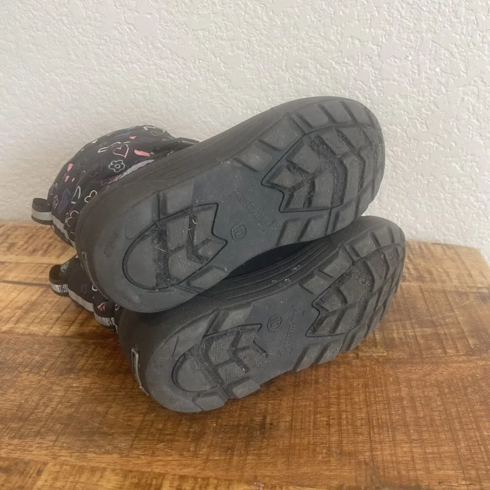 Northside Frosty Polar Fur Lined Boots 3M Thinsulate Toddler Sz 10 Black purple